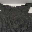 LALAGEN Women's Floral Lace Long Sleeve Off Shoulder Wedding Mermaid Dress (Large, Black1)