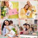Yeaqee 100 Pack Mothers Day Cards Bulk Thanks Gift for Mom Greeting Cards with Envelopes and Stickers Flower Style for Mom Stepmother Mother Florist Birthday Gift Supplies