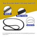 40024-07 40591-07 1204-0061,ANP PUAUTO 137T 1" Rear Drive Belt Compatible with Harley Davidson FLHT/FLHR/FLHX/FLTR 2007-2008, XL 883 2011-2022, XL 1200 2007-2022, XR1200 2007-2013