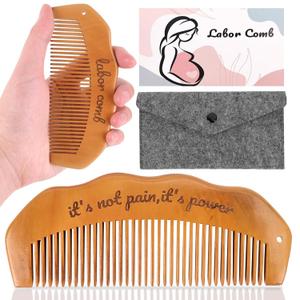 Birthing/Birth Comb for Labor Pain, Post Partum and Home Delivery Essentials, Pregnancy and Hospital Bag Must Haves, Gifts for Expecting Mom Women, Acupressure Tool for Anxiety/Natural Pain Relief