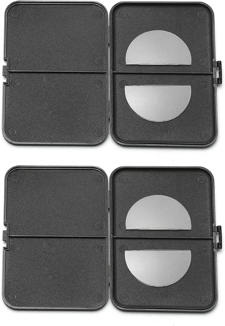 OKH 2-pack Stick-on Bifocal Lenses Reader, Adhesive Magnifying Reading Lenses for Glasses Goggles (+1.25 Diopters)