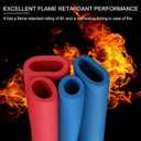 PATIKIL 6.6Ft Long 1-7/8" (48mm) ID Pipe Insulation, 1 Pcs 20mm Thickness Rubber Foam Winter Freeze Protection Tube Fire Retardant for Water, Air Conditioning, Industrial Pipes, Blue
