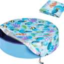 Foldable Round Dog Swimming Pool Cover, for 32 "/63/48 Collapsible Outdoor Tub, PVC Coating Waterproof and UV Protection, Leakproof Washable Kiddie Pet Small Paddling Bath Accessories
