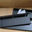 Black Adjustable Fireplace Hood for 28 to 48" Fireplace Hood Heat Shield Equipped with Insulation Cotto