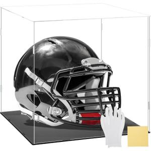 Clear Self-Assembly Acrylic Display Case Transparent Dust Proof Protection Showcase for Figurine Collectibles Figures Basketball(14 x 14 x 14 Inch)