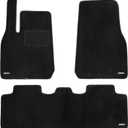WENNEBIRD Superior Carpet Floor Mats for 2020-2025 Tesla Model Y, 0.6-Inch Ultra-Thick, Noise-Reducing, All-Weather Waterproof Anti-Slip 3-Pc Set