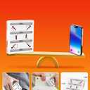 Retro Style Charger for Nintendo Switch 2 Joy-Con Controllers - 4 in 1 Charger Station with LED Indicators, Overcharge Protection (Red/White Edition)