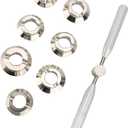 Watch Back Case Opener, 5539 Watch Back Cover Opener with 7 Dies 30.50mm to 36.50mm for Watchmakers