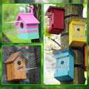 Bluebird House Predator Guards 2 Pcs, Strong Metal Wire Birdhouse Entrance Protector Guard Bird House Protector Guards for Eastern Bluebird Box (Square)