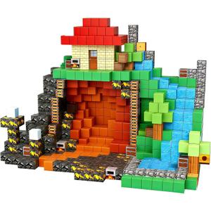 150PCS Easter Basket Stuffers Blocks, Building Blocks Cubes, STEM Game Toys Creative Blocks, Fidget Toys Stacking Blocks, Christmas Birthday Gifts for Boys & Girls Easter Egg Fillers