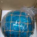 Blue Pendant Light Coastal Pendant Light Nautical Pendant Lighting Beach House Lighting Fixtures Ocean Lighting Fixture Coastal Hanging Light Fixtures Fish Float Glass Ball Lighting(Bulb Incl. (8"-Globe)