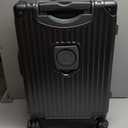 cllson Carry on Luggage Aluminium Frame with Cup Holder, 20 Inch Zipperless Luggage with Spinner Wheels,Carry On Suitcase 22x14x9 Airline Approved for Business Travel