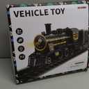 DULONIME Train Set for Toddlers 2-4, Electrical Trains with Track, Smoke, Light, Sound and Scene, Christmas Train Sets for Around The Tree, Christmas Birthday Gifts for Boys Girls 3-8 Years Old