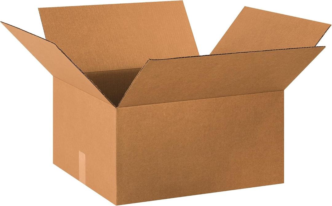 Partners Brand P201810 Corrugated Boxes, 20" x 18" x 10", Kraft (Pack of 10)