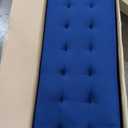 Madison Park Entryway Accent Bench for Living Room Flip Top Storage Chest, Shandra Tufted Top Upholstered Storage Bench End of Bed for Bedroom Furniture, Indoor Seating, 49"Wide, Navy