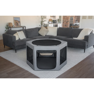 COZYPUP Pet Playpen Hexagon - Gray