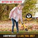 HEINPRO Cordless Leaf Blower Compatible with Dewalt 20V Max Battery (Tool Only), Up to 200MPH Small Electric Leaf Blower, 3 Speeds Mode, Battery Powered Mini Leaf Blowers for Patio