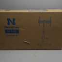 Neothm Mobile TV Stand with Power Outlet, Tilting & Swivel Rolling TV Cart for 32-75 Inch TVs, Height Adjustable Portable TV Stand with Shelf, Portrait/Landscape, 88 lbs Capacity, Max VESA 600x400mm