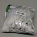 Fiokroo Black and White Marble Tablecloth with Elastic Edge, Round Table Cloth Washable Reusable Table Cover for Kitchen Dining Party Picnic, Medium (Suitable for 45-50 in)