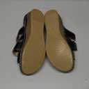 Womens Wedge Sandals Leather, Comfortable Slip On Slides Dressy, Orthopedic Sandals for Women, Open Toe Casua Arch Support Platform ladies Sandal Chunky Shoes (8.5, Black)