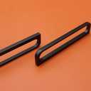 3.75" Cool Black Cabinet Pulls Handles Matte Black Cabinet Pulls Modern Drawers Pulls for Kitchen Hardware(4, 3.75" Hole Centers)