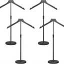 4 Pack Shirt Display Stand, 18-34 Inch Height Adjustable Mannequin Torso for Vendors Shop, More Stable Dress Form Mannequin Stand Clothes Rack, T Shirt Display Holder Jacket Coat Hanger, Black