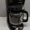 Mueller 12-Cup Drip Coffee Maker - Borosilicate Carafe, Auto-Off, Reusable Filter, Anti-Drip, Keep-Warm Function, Clear Water Level Window Coffee Machine, Kitchen Essentials & Accessories (Black)