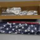 American flag with Pole,Flag poles Kit Embroidered USA Flag | 2x3 Ft | Includes 4 FT Heavy Duty Tangle Free Flagpole & Adjustable 180 Bracket for Indoor/Outdoor
