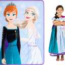 Disney Frozen 2 Kids Bedding Super Soft Micro Raschel Throw, 46 in x 60 in, "Official" Disney Product By Franco