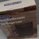 ELPHECO Bathroom Motion Sensor Trash can, 2 Gallon Automatic Garbage Can, Slim Plastic Smart Trash Can with Lid, Commercial Intelligent Trash Bin for Bedroom, Bathroom, Office, Brown Gold