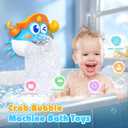 Bath Toys,Light Up Baby Bath Toys Bath Bubble Machine with Colourful RGB Light Great Birthday for Toddler Boys and Girls Tub Toy for Kids Ages 1-3 4-8
