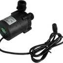 SHYSKY DC45E-2475S Micro Brushless DC Water Pump 24V 30W, 330GPH 24.6ft, Waterproof, 1/2 inch threaded ports, Low Noise Stable Long-term Work, For Small Water Cooling,Circulation,Gardening,Submersible