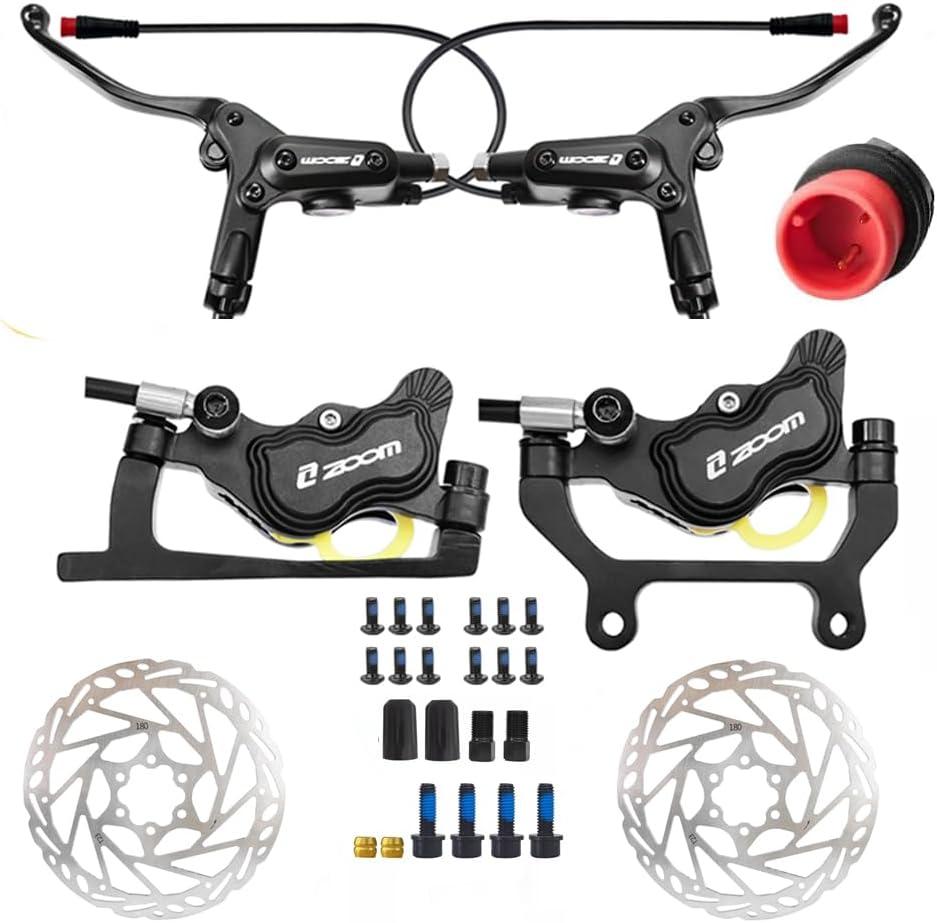 Diamond King Zoom HB-890E Ebike Hydraulic Brakes (Black & 2-PIN Connector)