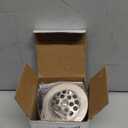 Roastove Nickel Tub Drain Lift &Turn Tub Trim Set with Two-Hole Overflow Faceplate Conversion Kit