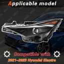 TODO Headlights Assembly Compatible with 2021 2022 Hyundai Elantra, Left Driver Headlamp for 92101-AB000 HY2502247, Halogen Assembly with Bulbs Included