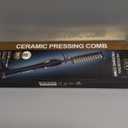 Dan Technology 500 hot Comb,60 Min Auto-Off Hair Straightener Comb,7 Temperatures Adjustable Ceramic hot Comb,Electric Pressing Comb for Natural Black Hair (Gold)