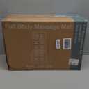 Sweetcrispy Full Body Massage Mat, Heating Pad with Massager, Vibrating Heating Pad for Back Pain, Leg, Full Body, with 10 Motors and 9 Speed Settings, Gift for Dad Mom (Grey)