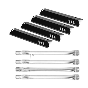 Grill Replacement Parts for Outdoor Gourmet 4 Burner GR2215120OG00 Gas Grill, 15" Grill Heat Shields & Burner Covers for Dyna Glo DGF510SBP, Heat Plates Replacement Parts for Dynaglo Grill Parts