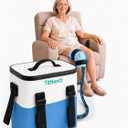Ice Machine for Knee After Surgery with Continuous Cold Circulation, Cold Therapy Machine, Ice Therapy Machine with Physical Quiet Pump for Shoulder, Hips,Ankles, Feet Pain Relief Recovery,Cerulean