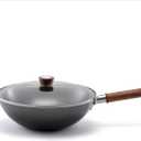 ZWILLING Dragon 12-inch Carbon Steel Wok with Lid (Black)