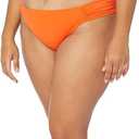 Amazon Essentials Women's Side Tab Bikini Swimsuit Bottom (X-Large, Orange)
