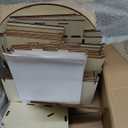 Natheeph Wooden Card Display Rotating Display Stand, 3 Tier Trading Card Display Stand, Greeting Card Display Stand for Vendors Card Collectors, Showing Sports Card, Brochure, Postcards, Sticker