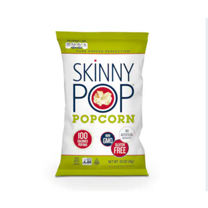 Skinnypop Popcorn 100 Calorie Original Bags .65 oz., PK30 BB: 01/31/26