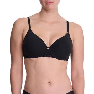 Natori Women's Bliss Perfection Seamless T-Shirt Bra (34D, Black)