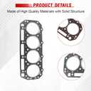 Cylinder Head Gasket, 4900345 4900969 Replacement for Doosan Daewoo Forklift D20S D25S D30S for Cummins Engine A1700 A2300