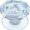 PopSockets Phone Grip with Expanding Kickstand, Adhesive Grip - Translucent Blue Fields (2 pack)