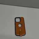 Magnetic Ring Grip Holder for iPhone 16 Pro Case | Protective iPhone 16 Pro Leather Case | Compatible with MagSafe | Built in Kickstand (Brown, IP 16 Pro-6.3inch)