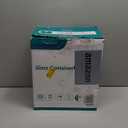 HOMBERKING 10 Pack 22oz Glass Meal Prep Containers, Food Storage Containers with Lids, Airtight Lunch Bento Boxes, BPA-Free & Leak Proof (10 lids & 10 Containers) - Grey