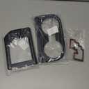 Aunginsy Cup Holder, Gear Shifter & Shift Gate Track Trim Rings Compatible with Toyota Tundra 2014-2021, 3PCS Center Console Gear Shift Box Panel Decoration Frame Kit Protection Cover ABS Accessories (Matte Black)