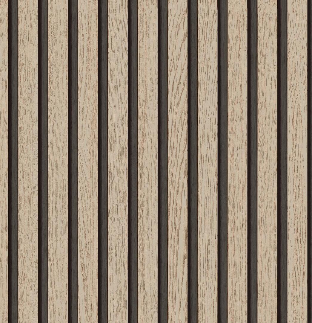 MyforHD Wallpaper Peel and Stick Wood Grating Stripe Self-Adhesive Wallpaper Faux Wood Contact Paper Wood Slats Self Adhesive Wall Paper PVC Vinyl Film Removable Waterproof 17.3" x 118"